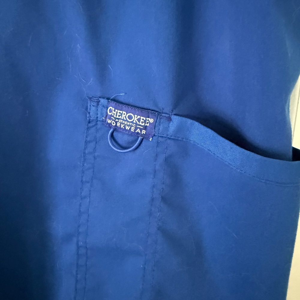 Cherokee Revolution Royal Blue Workwear Scrub Set XL - Picture 3 of 7